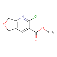Chemical structure of methyl 2-chloro-5H,7H-furo[3,4-b]pyridine-3-carboxylate - CSSB00021001625