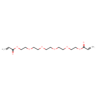 Chemical structure of 14-(prop-2-enoyloxy)-3,6,9,12-tetraoxatetradecan-1-yl prop-2-enoate - CSSB00102600431