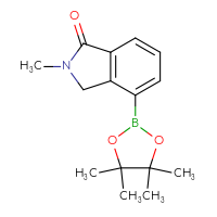 Chemical structure of 2-methyl-4-(4,4,5,5-tetramethyl-1,3,2-dioxaborolan-2-yl)-2,3-dihydro-1H-isoindol-1-one - CSSB00010132629