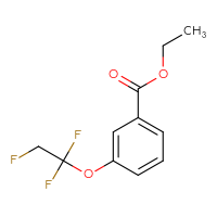 Chemical structure of ethyl 3-(1,1,2-trifluoroethoxy)benzoate - CSSB03567084255