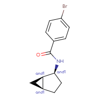 Chemical structure of rac-N-[(1R,2S,5S)-bicyclo[3.1.0]hexan-2-yl]-4-bromobenzamide - CSSB21444811079