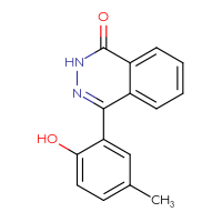 Chemical structure of 4-(2-hydroxy-5-methylphenyl)-1,2-dihydrophthalazin-1-one - CSSB06302248273