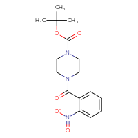 Chemical structure of tert-butyl 4-(2-nitrobenzoyl)piperazine-1-carboxylate - CSSB00025704095