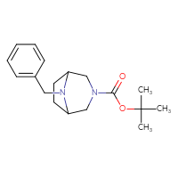 Chemical structure of tert-butyl 8-benzyl-3,8-diazabicyclo[3.2.1]octane-3-carboxylate - CSSB00010277421