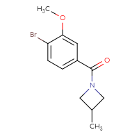 Chemical structure of 1-(4-bromo-3-methoxybenzoyl)-3-methylazetidine - CSSB00073550554