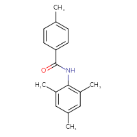 Chemical structure of 4-methyl-N-(2,4,6-trimethylphenyl)benzamide - CSSB00032004447