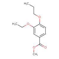 Chemical structure of methyl 3-ethoxy-4-propoxybenzoate - CSSB00103383316