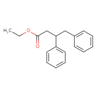Chemical structure of ethyl 3,4-diphenylbutanoate - CSSB00103875583