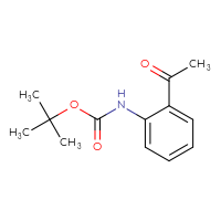 Chemical structure of tert-butyl N-(2-acetylphenyl)carbamate - CSSB00011393523