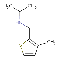 Chemical structure of [(3-methylthiophen-2-yl)methyl](propan-2-yl)amine - CSSB00000200224