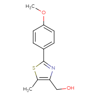 Chemical structure of [2-(4-methoxyphenyl)-5-methyl-1,3-thiazol-4-yl]methanol - CSSB00010264309