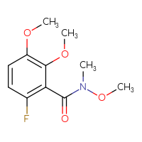 Chemical structure of 6-fluoro-N,2,3-trimethoxy-N-methylbenzamide - CSSB01997241684