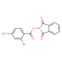 Chemical structure of 1,3-dioxo-2,3-dihydro-1H-isoindol-2-yl 2-bromo-4-methylbenzoate - CSSB02126241746