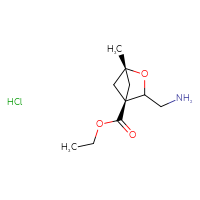 Chemical structure of ethyl (1r,4s)-3-(aminomethyl)-1-methyl-2-oxabicyclo[2.1.1]hexane-4-carboxylate hydrochloride - CSSB06741647013