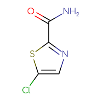 Chemical structure of 5-chloro-1,3-thiazole-2-carboxamide - CSSB00009965295
