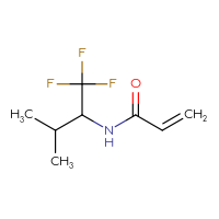 Chemical structure of N-(1,1,1-trifluoro-3-methylbutan-2-yl)prop-2-enamide - CSSB00154145873