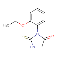 Chemical structure of 3-(2-ethoxyphenyl)-2-sulfanylideneimidazolidin-4-one - CSSB00000023882