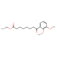 Chemical structure of ethyl 8-(2,3-dimethoxyphenyl)-8-oxooctanoate - CSSB00020572409