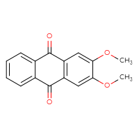 Chemical structure of 2,3-dimethoxy-9,10-dihydroanthracene-9,10-dione - CSSB00015235461