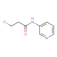 Chemical structure of 3-chloro-N-(pyridin-3-yl)propanamide - CSSB00011194471