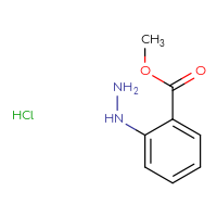 Chemical structure of methyl 2-hydrazinylbenzoate hydrochloride - CSSB00000697137