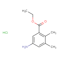 Chemical structure of ethyl 5-amino-2,3-dimethylbenzoate hydrochloride - CSSB20963517952