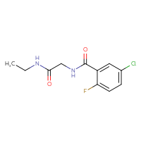 Chemical structure of 2-[(5-chloro-2-fluorophenyl)formamido]-N-ethylacetamide - CSSB00000274207