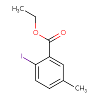 Chemical structure of ethyl 2-iodo-5-methylbenzoate - CSSB00000058970