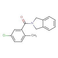 Chemical structure of 2-(5-chloro-2-methylbenzoyl)-2,3-dihydro-1H-isoindole - CSSB00092485129