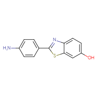 Chemical structure of 2-(4-aminophenyl)-1,3-benzothiazol-6-ol - CSSB00020673824