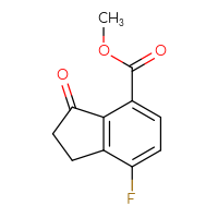 Chemical structure of methyl 7-fluoro-3-oxo-2,3-dihydro-1H-indene-4-carboxylate - CSSB00010687967