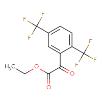Chemical structure of ethyl 2-[2,5-bis(trifluoromethyl)phenyl]-2-oxoacetate - CSSB21103684887