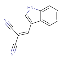 Chemical structure of 2-[(1H-indol-3-yl)methylidene]propanedinitrile - CSSB00000162616