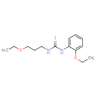 Chemical structure of 1-(2-ethoxyphenyl)-3-(3-ethoxypropyl)thiourea - CSSB00039839924