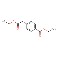 Chemical structure of ethyl 4-(2-ethoxy-2-oxoethyl)benzoate - CSSB00016998458
