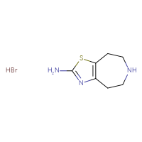 Chemical structure of 4H,5H,6H,7H,8H-[1,3]thiazolo[4,5-d]azepin-2-amine hydrobromide - CSSB00025707866
