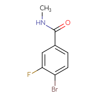 Chemical structure of 4-bromo-3-fluoro-N-methylbenzamide - CSSB00011533785