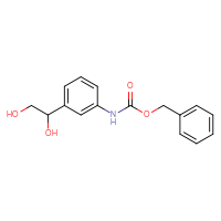 Chemical structure of benzyl N-[3-(1,2-dihydroxyethyl)phenyl]carbamate - CSSB03496561513