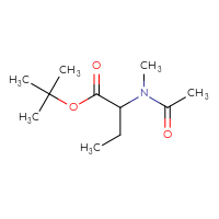 Chemical structure of tert-butyl 2-(N-methylacetamido)butanoate - CSSB01992041453