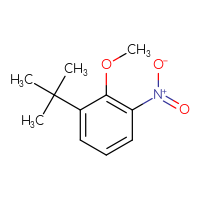 Chemical structure of 1-tert-butyl-2-methoxy-3-nitrobenzene - CSSB00041503084