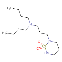 Chemical structure of 2-[3-(dibutylamino)propyl]-1λ⁶,2,6-thiadiazinane-1,1-dione - CSMB02544045462