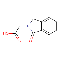 Chemical structure of 2-(1-oxo-2,3-dihydro-1H-isoindol-2-yl)acetic acid - CSSB00000752569