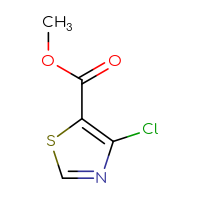 Chemical structure of methyl 4-chloro-1,3-thiazole-5-carboxylate - CSSB00000048916