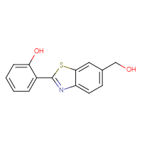 Chemical structure of 2-[6-(hydroxymethyl)-1,3-benzothiazol-2-yl]phenol - CSSB20454625961