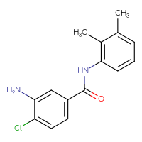 Chemical structure of 3-amino-4-chloro-N-(2,3-dimethylphenyl)benzamide - CSSB00030924512