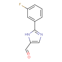 Chemical structure of 2-(3-fluorophenyl)-1H-imidazole-5-carbaldehyde - CSSB00021257593
