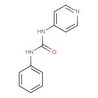 Chemical structure of 3-phenyl-1-(pyridin-4-yl)urea - CSSB00000007542