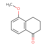 Chemical structure of 5-methoxy-1,2,3,4-tetrahydronaphthalen-1-one - CSSB00000763418