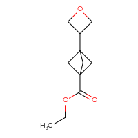 Chemical structure of ethyl 3-(oxetan-3-yl)bicyclo[1.1.1]pentane-1-carboxylate - CSSB02128655626