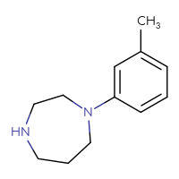 Chemical structure of 1-(3-methylphenyl)-1,4-diazepane - CSSB00011496764